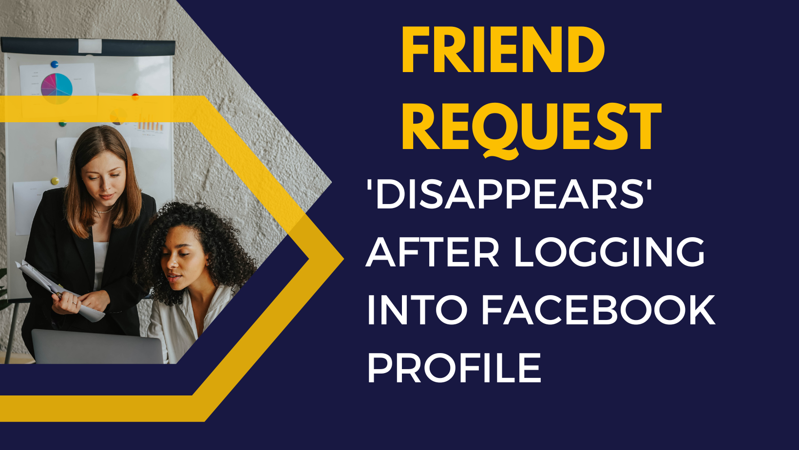 'disappears' after logging into Facebook profile